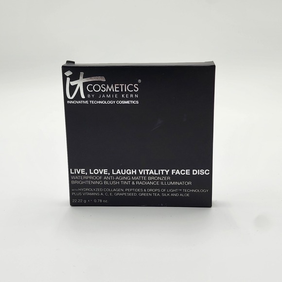 It Cosmetics Live Love Laugh Vitality Face Disc Bronzer Blush Illuminator New - Picture 5 of 7